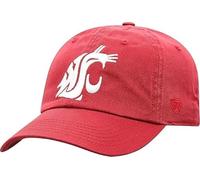 Collegiate Primary Color Relaxed Fit Adjustable Hats, Washington State, One size