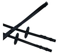 Collegiate Syntovia+ Rubber Reins - Black - 54"