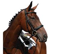 Collegiate Syntovia+ Padded Raised Cavesson Bridle, Black, Cob