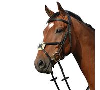 Collegiate Syntovi Padded Raised Figure 8 Bridle, Black, Cob
