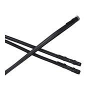 Collegiate Syntovia+ Plain Flat Reins - Black - Size: 54inch