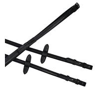 Collegiate Syntovi Rubber Reins, Black, 54"