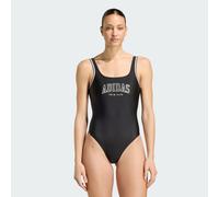 adidas Women's Collegiate U-Back Swimsuit Swimwear, Black, 44
