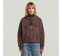 Collegic Hoodie Sweater - Brown - Women L