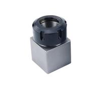Collet Block Hard Steel Chuck Holder, Square Hex ER32 ER25 ER40 Collet Tool for CNC Engraving Cutting Machine(4 * 32)