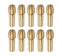 Collet Chuck,10pcs Brass 2.4mm Drill Chucks Mini Electric Grinder Quick Change Bit Sets for Rotary Tools, 4.3mm Shank Diameter