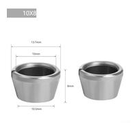 Collet Chuck Adapter for Router Bit Conversion - 6/6.35/8/9.5/10mm Carbide Split Bushing Converter for Engraving and Wood Trimming Machines(2PCS 10x8)