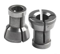 Collet Chuck Adapter Solution 2PCS Carbide Bushings for Professional Woodworking Tools (2PCS 6.35x16.5)