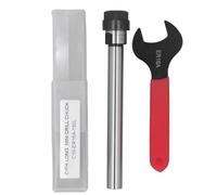 Collet Chuck C16 ER16A 150L, Straight Shank Chuck Holder for CNC Lathe, Milling Tool with ER16A Wrench and Storage Box, Compatible with Drilling and Milling Machines