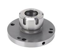 Collet Chuck, ER32 Collet Fixture, 100mm Dia Flange Frosted CNC Lathe Milling Machine Chuck, Carbon Steel Collet Chuck Lathe, CNC Milling Lathe Accuracy Milling Table Fixture