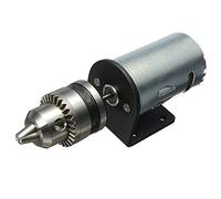 Collet Chuck Holder 2-36V Lathe Press 555 Motor with Miniature Hand Drill Chuck and Mounting Bracket