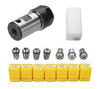 Collet Chuck Holder 7Pcs ER11 1-7mm Spring Collets with ER11A 5mm Motor Shaft Holder Extension Rod