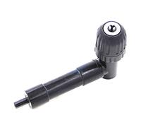 Collet Chuck Holder 90 Degree Right Angle Electric Drill Corner 8mm Hex Shank Turning Device Bend Extending Three-jaw Range 1-10mm(Plastic Chuck)
