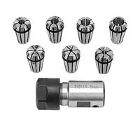 Collet Chuck Holder Set, Including 7PCS ER11 5mm Motor Shaft Holder Extension Rod and ER11 1-7mm Spring Collets for Boring Milling Drilling and More