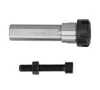 Collet Chuck Holder Straight Shank Extension Rod HIGHtoSPEED Steel for CNC Lathe Machine Tapping Tool SL25 ER25 80L