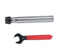 Collet Chuck Holder, Straight Shank Extension Rod with Wrench ER11 Collet Extension Rod Straight Shank Tool Holder Straight Shank Extension Lathe Rod CNC Lathe and Milling