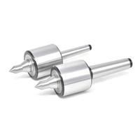 Collet Chuck Holder Tool 1PCS Live Center MT1 MT2 MT3 New Type Machine Tool Thimble Rotary Tip Lathe Movable Cone Cutter Milling(Slender and Pointed,MT3)