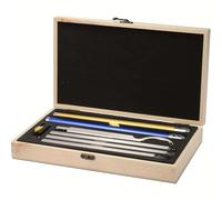 Collet Chuck Holder Tool 6 in 1 Carbide Set for Woodturning Tools Lathe Wood Turning Chisel Kit with Box Cutting Inserts for Woodworking Tool Accessories(6 in 1 Wooden Box)