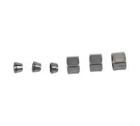 Collet Chuck Set 6mm 6.35mm 8mm for Engraving and Trimming Machines, Carbon Steel Wood Router Trimmer Chuck Kit with Nut, for Adapter for CNC Milling and(Chuck + nut 6PC)