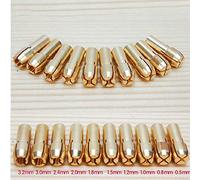 Collet Drill Chuck Fits 10 Pcs 4.8mm Shank 0.5-3.2mm Brass Collet Drill Chuck Fits Rotary Tools Electric Grinding Drill Collect Chuck Holder 0.5-3.2mm