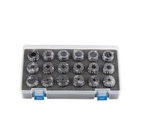 Collet, ER11 ER16 ER20 ER25 ER32 ER40 Set ER Spring Collet Chuck 0.015 0.008mm for CNC Milling Tool Holder Engraving Machine Lathe(ER40 (24pcs) A (0.015mm))
