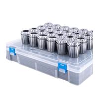 Collet Set ER11 ER16 ER20 ER25 ER32 ER40 High Precision 0.005mm 0.008mm Tools Holder Clamping ER Spring Collect Chuck ER(AA Grade (0.008),ER16-12pcs)