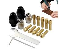 Collets Set, Drill Collections Sets - Chuck Brass Rotary Tool | 1/32-1/8 Inch Keyless Shank Seditor for Rotary Tools, Electric Grinder Accessories