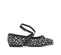 Collette Leopard Print Calf Hair Ballet Flat - female - Michael Kors - Ballerina Shoes - Black - 4 UK - Shoes 4 UK