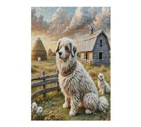 Collie 300 Pc Classic Jigsaw Puzzle Cute Pet Animals Puzzle for Adults Hard Challenging Hobby Home Decor Poster Sturdy Creativity & Gift Giving 300 PCS