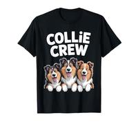Collie Crew Cute Cartoon for Dog Owners Border Pet Collie T-Shirt