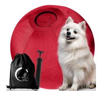 CollieBall Original Herding Dog Toy Ball, Red, 18'' with Neddle Ball