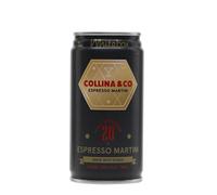 WHITEBOX COCKTAILS Single Serve Classic Collina & Co Espresso Martini - Single Cocktail Can | Classic Full Strength Espresso Martini Cocktail | Pre-mixed Cocktails Ready To Drink 1x140ml
