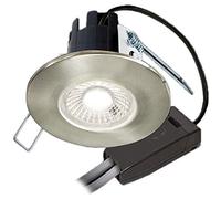Collingwood DLT388BS5540 H2 Lite T Brushed Steel 6W LED Downlight with Terminal Block 55 Degree - Neutral White.