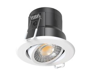Collingwood DLT661600A H4 Lite CSP IP65 4W-6W CCT Switch Adjustable Fire Rated Downlight with White Bezel
