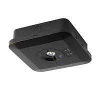 Collingwood EMSBSQEM Salvus Surface Emergency Spot 2W 6500K Square Black, Manual-Test, Open Corridor