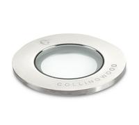 Collingwood GL019DC0FBL GL019 1W IP68 Low Voltage Frosted LED Ground Light, Stainless Steel, 100 Degree Beam Angle, Blue