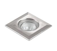 Collingwood GL019SQFBLUE GL019 1W IP68 Square Low Profile Stainless Steel LED Ground Light, 20 Degree Beam Angle, Blue