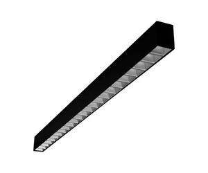 Collingwood LCLBS1DEM Linear Cell Black Sil, Susp, 4ft 5000lm 38W, DALI EM, Must be sold with accessory LCLB1DCRKIT if susp