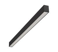 Collingwood LPLB1D Linear Prism Wattage & Colour Switchable LED Surface Light Black, 1500-3500lm 21/32W, DALI-2