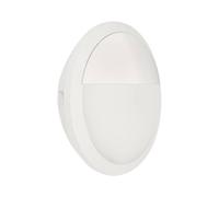 Collingwood WL95W2NMECS WL95 Versa White 250mm 5-8W IP65 750-1200lm CCT Round LED Bulkhead, On-Off Microwave Sensor & Self-Test Emergency