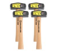 Collins 3 lb Steel Drilling Hammer 10 in Hickory Handle - Mini Sledge-Hammer - Small Sledge Hammer for Sledgehammers Demolition - Pack of 4