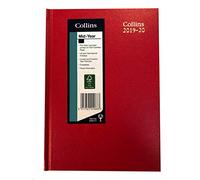 Collins 40M A4 Week to View (Appointments) 2019-2020 Desk Diary - Red