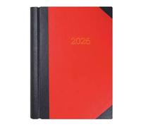 Collins - Desk - 2026 12 Month Calendar Year Planner, Two Page-A-Day Diary, A4 Hard Cover - Red (42.15-26)
