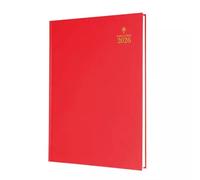 Collins 52 Desk Diary A5 Day to Page 2026 Red 52.15-26