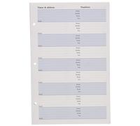 Collins 835R Ring Bound Address Book Refill white