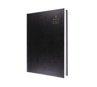 Collins - Desk - 2026 12 Month Calendar Year Planner, Two Page-A-Day Diary, A4 Hard Cover - Black (47.99-26)