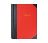 Collins A4 Desk Diary 2 Pages Per Day Black/Red 2026 4226