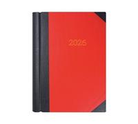 Collins A4 Desk Diary 2 Pages Per Day Black/Red 2026 4226