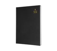 Collins - Desk - 2026 12 Month Calendar Year Planner, Week-To-View Diary, A4 Hard Cover - Black (40.99-26)