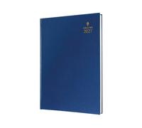 2027 Calendar Year Planner - 12 Month A5 Week-to-View Diary - Hard Cover in Blue - Collins Debden Standard Desk Range (35.60-27)